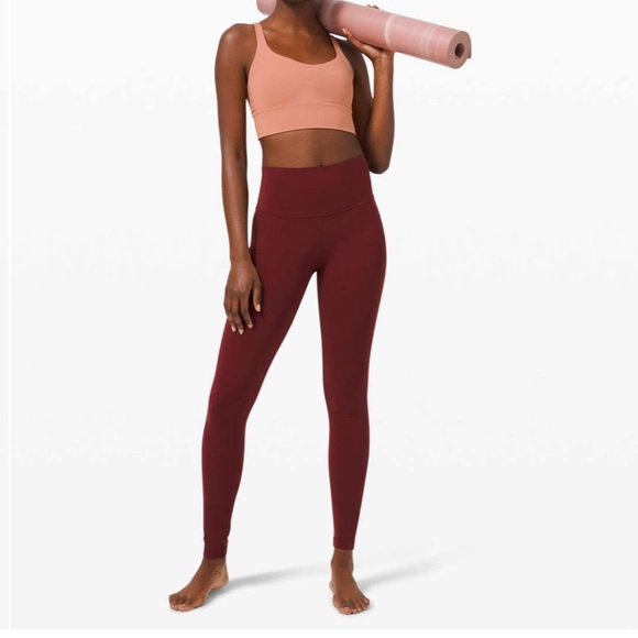 Lululemon Athletica Red Merlot Align High-Rise Pants Size 6 NWT 28” - Picture 2 of 12